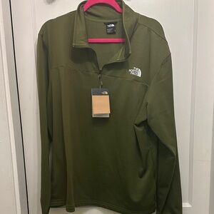 The North Face Forest Green Half-Zip Pullover
